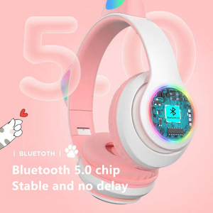 Hot Bán Mèo Tai Tai Nghe Không Dây RGB Luminous Head-Gắn Bluetooth Tai Nghe Hơn Tai Tai Nghe Chơi Game - Product Image 4