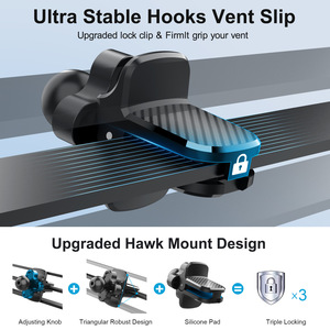 2-<b>in</b>-1 One-Touch Release <b>Car</b> Mount Dashboard Windshield Suction Cup Phone Holder Stable ABS <b>Car</b> <b>Accessories</b> for Men Him Her - Product Image 5