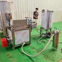 Machine à frire automatique pour snacks industriels Friteuse ronde Chips de banane plantain Machine à frire les arachides et les oignons