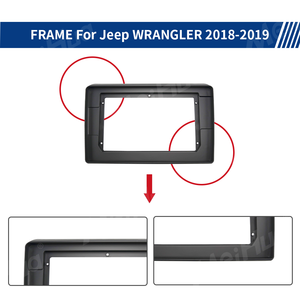 Cadre Meihua Autres accessoires d'intérieur Kits de cadre de radio de lecteur DVD de voiture pour <span class=keywords><strong>Jeep</strong></span> CHEOKEE 2014-2017 - Product Image 4
