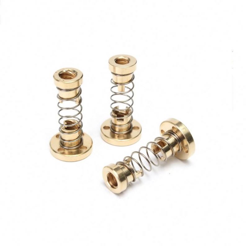 ANDUUK W-10 Elimination Gap Nut Acme Threaded Rod Lead Screws DIY CNC 3D Printer Parts T8 Anti Backlash Spring Loaded Nut