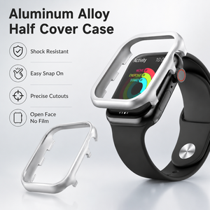 Coque de protection demi-enveloppante en alliage d'<span class=keywords><strong>aluminium</strong></span> mat léger CS006 pour <span class=keywords><strong>Apple</strong></span> <span class=keywords><strong>Watch</strong></span> <span class=keywords><strong>Series</strong></span> 4 5 6 <span class=keywords><strong>7</strong></span> 8 9 10 11 Ultra - Product Image 2