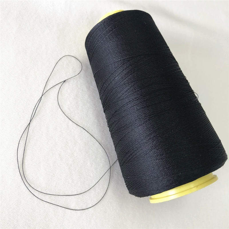 100% Pure Silk Thread Silk Yarn in Black Color for Machine Sewing and Embroidery DIY Hand Rolling