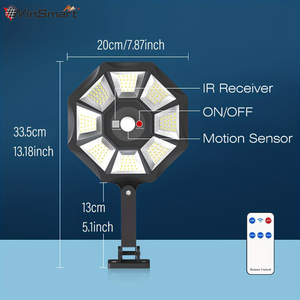 <span class=keywords><strong>400W</strong></span> 800W năng lượng mặt trời dẫn đèn pha không thấm nước IP67 công suất cao ngoài trời an ninh ánh sáng với cảm biến chuyển động cho sân vận động và vườn - Product Image 6