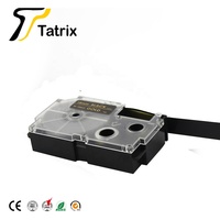 Tatrix 18mm Or sur Noir Bande D'étiquettes Compatible Cartouche XR-18BKG pour Casio KL-820 Imprimante