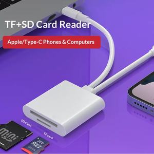Lecteur de carte multifonction pour téléphone portable 2 en 1, carte SD TF, convertisseur de carte mémoire pour <span class=keywords><strong>USB</strong></span> 2.0 externe, vente chaude 2025 - Product Image 2