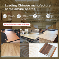 Panneau stratifié texturé brillant en mélamine de haute qualité, grade E0 E1, 4x8 pieds, imperméable, pour armoires de cuisine et meubles