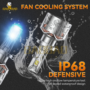Đèn pha <span class=keywords><strong>LED</strong></span> ô tô BB2516 300W 130W 200W 50000LM H1 H8 9005 Canbus siêu sáng công suất cao 12V 9005 9006 H7 H4 H11 đa năng - Product Image 4