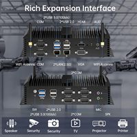 Mini-ordinateur industriel puissant, équipé de RAM DDR4 (prend en charge jusqu'à 32 Go de RAM), SSD M.2 NVME, 1 x emplacement Msata, Windows 11 Pro