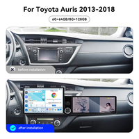 ZWNAV Écran 13,1''+12,3'' pour Toyota Auris 2013-2018 Android 15 Carplay Autoradio DSP GPS Multimédia Stéréo 4G WiFi OEM