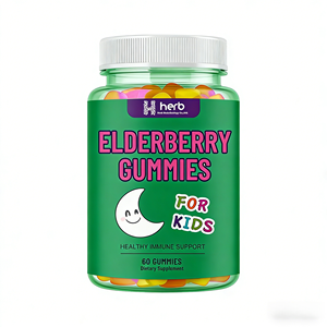Bonbons gélifiés OEM/ODM pour soutenir le système immunitaire et améliorer la densité osseuse pour enfants et adolescents, avec Sambucus, baies de sureau noir et vitamines - Product Image 1