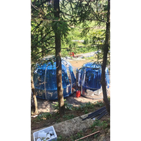 Dôme à bulles géodésique pour le glamping en plein air, tentes igloo pour hôtel, villa, parc