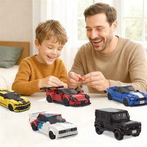 CAYI 2026 Juego de Bloques de Construcción de Autos, Ladrillos DIY, Set Clásico de Carreras, Juguetes de Ensamblaje, Regalo para Niños - Product Image 3