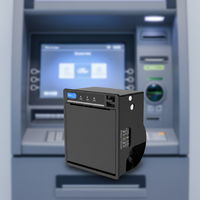 Printer Thermal Mikro Cashino EP-382C 80mm dengan Antarmuka USB, Printer Kios Terpasang Panel 3 inci dengan Kunci atau Tombol