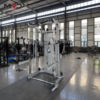 MRD Appareil de musculation professionnel robuste en acier avec système de poulies doubles réglables pour jambes et bras