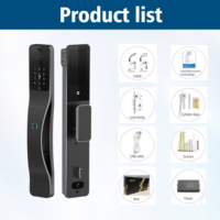 Cerradura Inteligente con Huella Dactilar para Puertas de Madera y Aluminio / Conexión Wi-Fi, Control por Aplicación Tuya