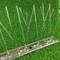 Kit de pointes Caltrops en acier inoxydable garder hors chat écureuil piège dissuasif Durable Pigeon Repeller dispositif extérieur Anti oiseaux pointes