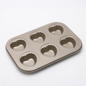 Heart Shape Cake Mold 6 Cavity Non Stick Baking Pan Oven Safe For Cake Making - Product Image 3