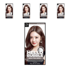 Mise En Helo Bubble Dye Thé au lait sans ammoniaque Gris Five Salon Usage domestique avec des ingrédients à base de plantes Effet permanent - Product Image 1