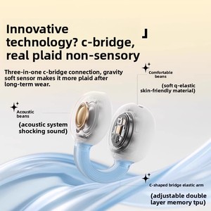 Auricolari TWS da Gaming con Clip per Orecchio, <span class=keywords><strong>Bluetooth</strong></span> 5.4, Display Digitale, Bassa Latenza, Ricarica Inversa, Cuffie Wireless Sportive per iPhone - Product Image 6