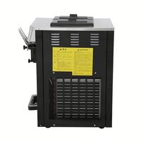 Nouvelle machine à crème glacée de haute précision en acier inoxydable de qualité alimentaire avec 2+1 saveurs (Fruits, Yaourt, Chocolat et Maïs)