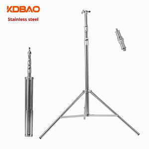 Trípode <span class=keywords><strong>de</strong></span> <span class=keywords><strong>Acero</strong></span> <span class=keywords><strong>Inoxidable</strong></span> <span class=keywords><strong>de</strong></span> 2.8m, Diseño Reforzado con Amortiguación <span class=keywords><strong>de</strong></span> Resorte, Capacidad <span class=keywords><strong>de</strong></span> Carga <span class=keywords><strong>de</strong></span> 10kg, Patas <span class=keywords><strong>de</strong></span> 3 Secciones para Transmisión en Vivo - Product Image 5