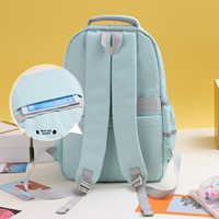 Sac à dos d'école unisexe à la mode de marque propre personnalisé, matériau principal en nylon à fermeture éclair étanche, doublure en polyester, compartiments pour livres