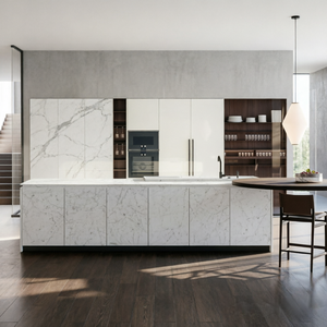 Meubles de <span class=keywords><strong>cuisine</strong></span> modulaires de luxe personnalisés BALOM avec éclairage LED intégré intelligent et appareils encastrés sans poignées - Product Image 2