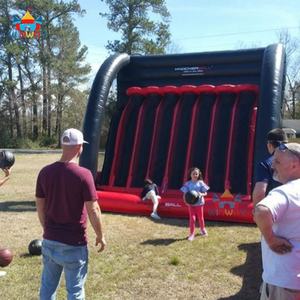 Jeu de tir au basket gonflable géant en PVC rouge et noir pour l'extérieur, pour le plaisir, WINWAYTOYS, 3 ans et plus, unisexe - Product Image 4