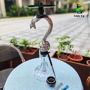 Cachimba de Lujo con Diseño de Serpiente Cobra Árabe para Salón, Cafetería, Bar, Hogar, Fiesta, Restaurante, Fumar en Interiores - Product Image 1