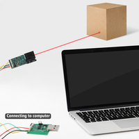 Capteur de distance laser miniature LDL 40m, capteur laser TTL, capteur laser Modbus pour la mesure de distance