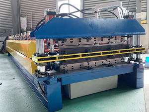 Máquina de fabricación de techo de correa corrugada de acero de color Máquina formadora de rollos con componentes de núcleo de motor de engranaje Máquina de panel corrugado - Product Image 4