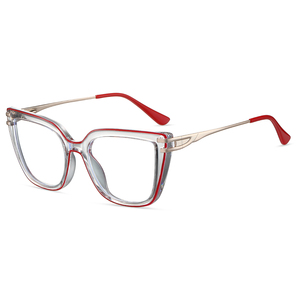 מסגרות זכוכית שקופות מינימליסטיות שקוף זכוכית מגלשן מסגרת זכוכית אופנתית - Product Image 2