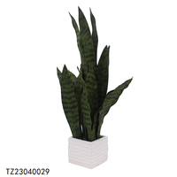 Pour Tizen plante de serpent artificiel extérieur Sansevieria bonsaï PE plantes en pot pour jardin de mariage ou décoration de cour à la maison