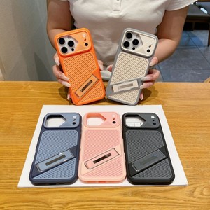 เคสโทรศัพท์มือถือระบายอากาศคุณภาพสูงแบบรังผึ้ง สำหรับ iPhone 17 16 15 pro max พร้อมขาตั้งแบบแถบ  ฝาหลังแปลงรูปทรง - Product Image 1