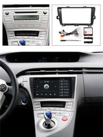 Mekede-reproductor de DVD para coche, Radio con Android, Marco fascia para toyota prius 2009-2015, panel de vídeo negro, cable de alimentación embellecedor