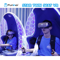Máquina de Juego Arcade con Simulador de Silla VR en Forma de Huevo, Metálica, para Interiores, con Simulador de Montaña Rusa y Vuelo
