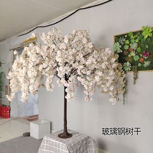 Grand arbre de <span class=keywords><strong>cerisier</strong></span> en soie pour mariage, arbre de sakura japonais avec des pétales de fleurs denses pour la décoration de table à la maison ou à l'hôtel - Product Image 5