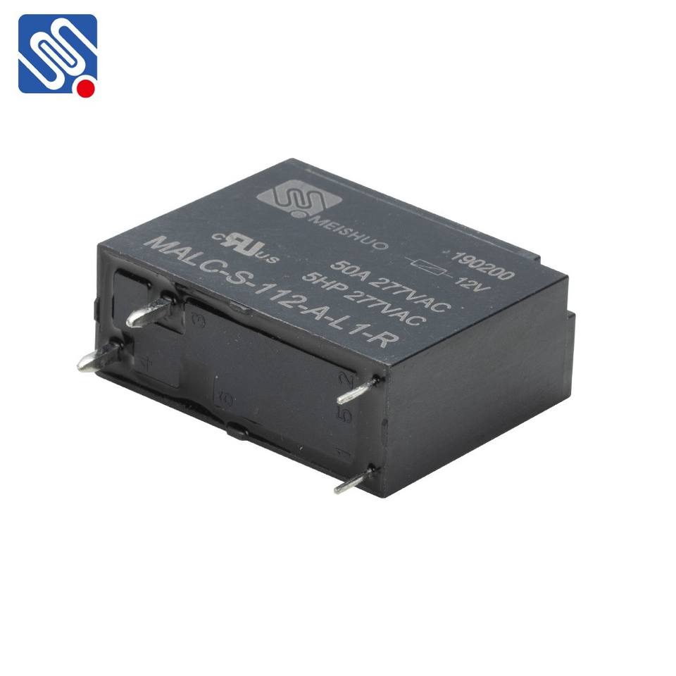 Meishuo MALC Miniature Electromagnetic Light Control Relay 12V 4Pin & 24V 5Pin Options Sealed Protection