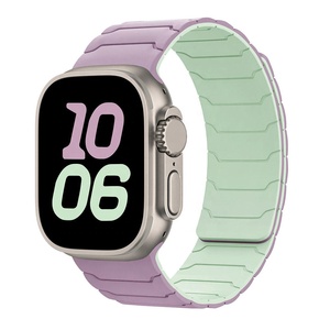 Correa Deportiva Magnética de Silicona de Doble Color para Apple Watch, Compatible con Apple Watch 42mm 46mm, para iWatch 11 10 Ultra SE, Venta al Por Mayor - Product Image 3