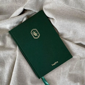 Journal en papier <span class=keywords><strong>personnalisé</strong></span> <span class=keywords><strong>avec</strong></span> <span class=keywords><strong>couverture</strong></span> rigide en tissu de lin, carnet de gratitude <span class=keywords><strong>personnalisé</strong></span>, vente en gros - Product Image 1