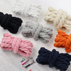 Lacets Weiou en polyester, ronds de 8 mm, multifonctionnels, torsadés à trois brins, unisexes, plus épais, de couleur blanche, pour baskets - Product Image 3