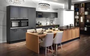 Menuiserie contemporaine en bois modulaire Smart Shaker Gabinetes De Cocina Meubles sur mesure Design Armoire Cuisines - Product Image 6
