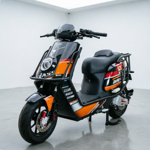 HONG NIU PLUS <span class=keywords><strong>Moto</strong></span> électrique <span class=keywords><strong>Red</strong></span> <span class=keywords><strong>Bull</strong></span> PLUS à longue portée (1455 mm) avec autonomie de 220 km, anti-évacuation, pour service commercial de livraison - Product Image 3
