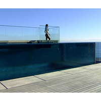 Vente directe d'usine Leyu, plaque de piscine en acrylique coulé sur mesure, écologique, épaisseur 7 mm, transmission de la lumière de 93 %, transparente