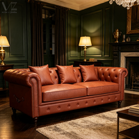 Modernes Einfaches Ecksofa-Set Multifunktionale Kreative Leder-Chesterfield-Couch für Wohnzimmer
