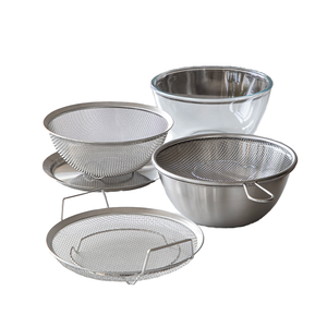 Bowls Set 6 Dishwasher Safe Nesting Bowls Space <b>Saving</b> Storage Stainless Steel High Borosilicate Glass - Product Image 1