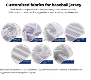 Ropa deportiva transpirable de béisbol y softbol de secado rápido personalizable con bordado retro y estampado de rayas lisas - Product Image 3