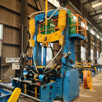 Ligne de production d'acier profilé en H, machine intégrée 3-en-1 pour l'assemblage automatique, le soudage, le redressement et la découpe des métaux