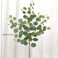 Daun Ruscus Sutra Buatan Grosir, Tahan Lama, untuk Dekorasi Gantung Luar Ruangan, Tanaman Plastik untuk Dekorasi Valentine, Sentuhan Alami